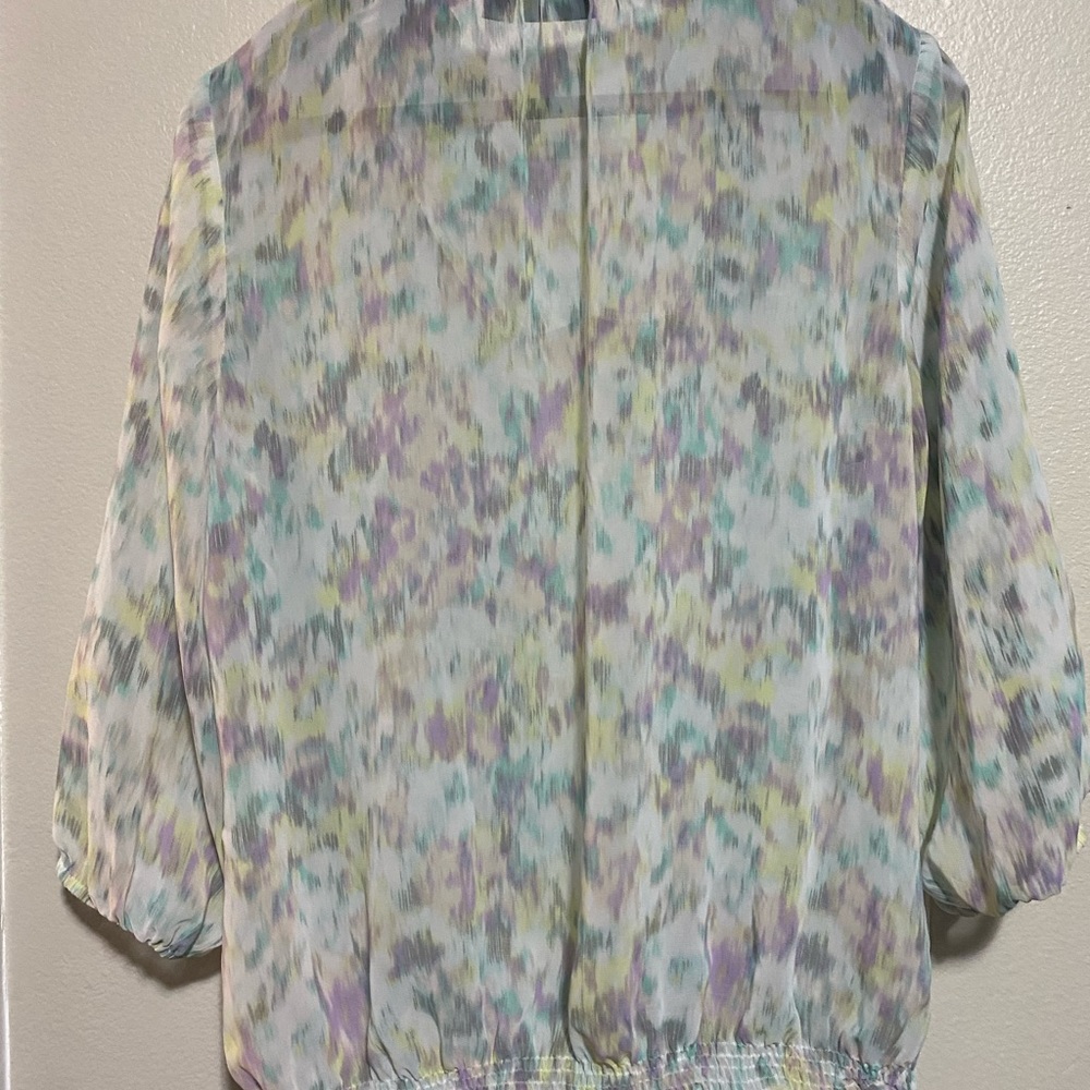 A.n.a 3/4 Sleeve Pastel colored Blouse- size xl(p) - Picture 7 of 11